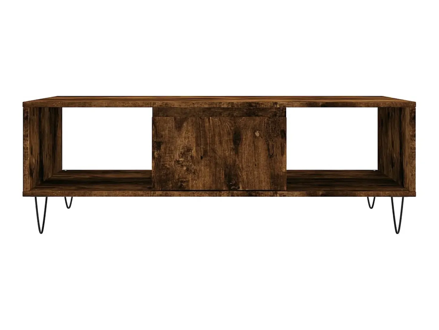 Mesa de centro 104x60x35cm derivados de madeira carvalho fumado PT478326^ Mesa De Centro