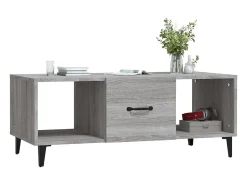 Mesa De Centro|vidaxl Mesa de centro 102x50x40cm derivados de madeira sonoma Cinzento