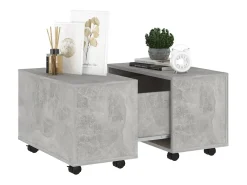 Mesa De Centro|vidaxl Mesa de centro 60x60x38cm derivados de madeira cimento Cinzento