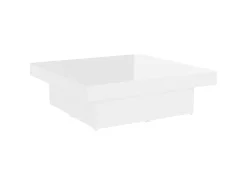 Mesa De Centro| Mesa de centro 90x90x28cm derivados de madeira brilhante PT172854 Branco