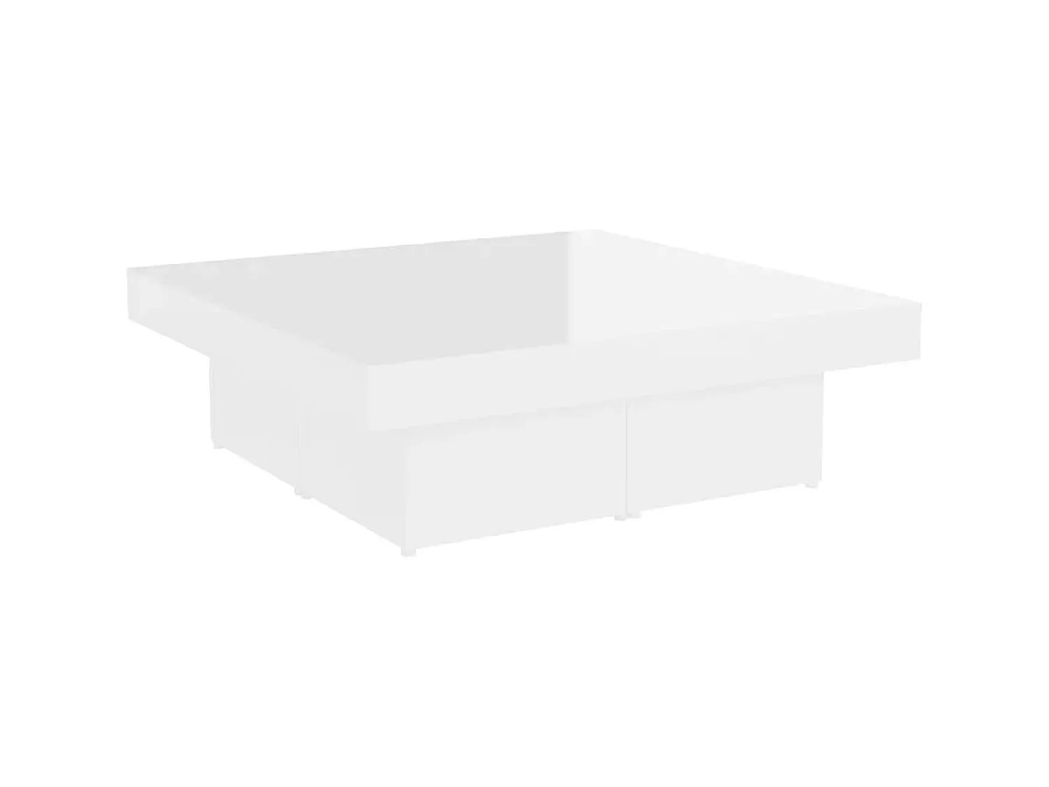 Mesa De Centro| Mesa de centro 90x90x28cm derivados de madeira brilhante PT172854 Branco