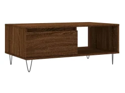 Mesa De Centro| Mesa de centro 90x50x36,5cm derivados madeira carvalho PT399851 Castanho