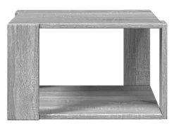 Outlet Mesa de centro 51,5x51,5x30cm derivados de madeira cinza sonoma PT373808 Cinzento claro