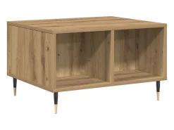 Online vidaxl Mesa de centro 60x50x36,5cm deriv. madeira carvalho artisiano Natural claro