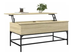 Mesa de centro 100x50x45cm deriv. madeira/metal carvalho sonoma PT262978^ Mesa De Centro