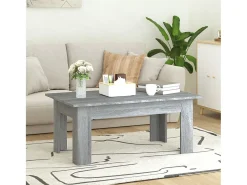 Mesa De Centro| Mesa de centro 100x60x42cm derivados de madeira sonoma PT728716 Cinzento
