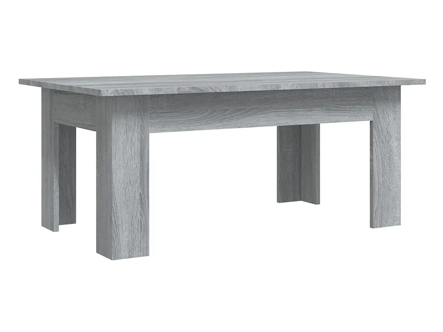 Mesa De Centro| Mesa de centro 100x60x42cm derivados de madeira sonoma PT728716 Cinzento