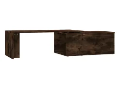 Clearance Mesa de centro 150x50x35cm derivados de madeira carvalho fumado PT977663 Castanho