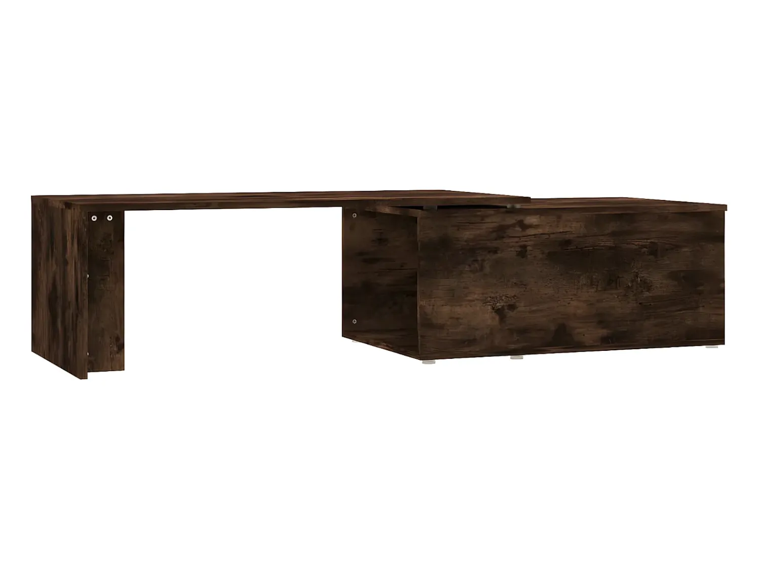 Clearance Mesa de centro 150x50x35cm derivados de madeira carvalho fumado PT977663 Castanho