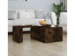 Clearance Mesa de centro 150x50x35cm derivados de madeira carvalho fumado PT977663 Castanho