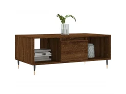 Mesa de centro 90x50x36,5cm derivados madeira carvalho PT841273^ Mesa De Centro