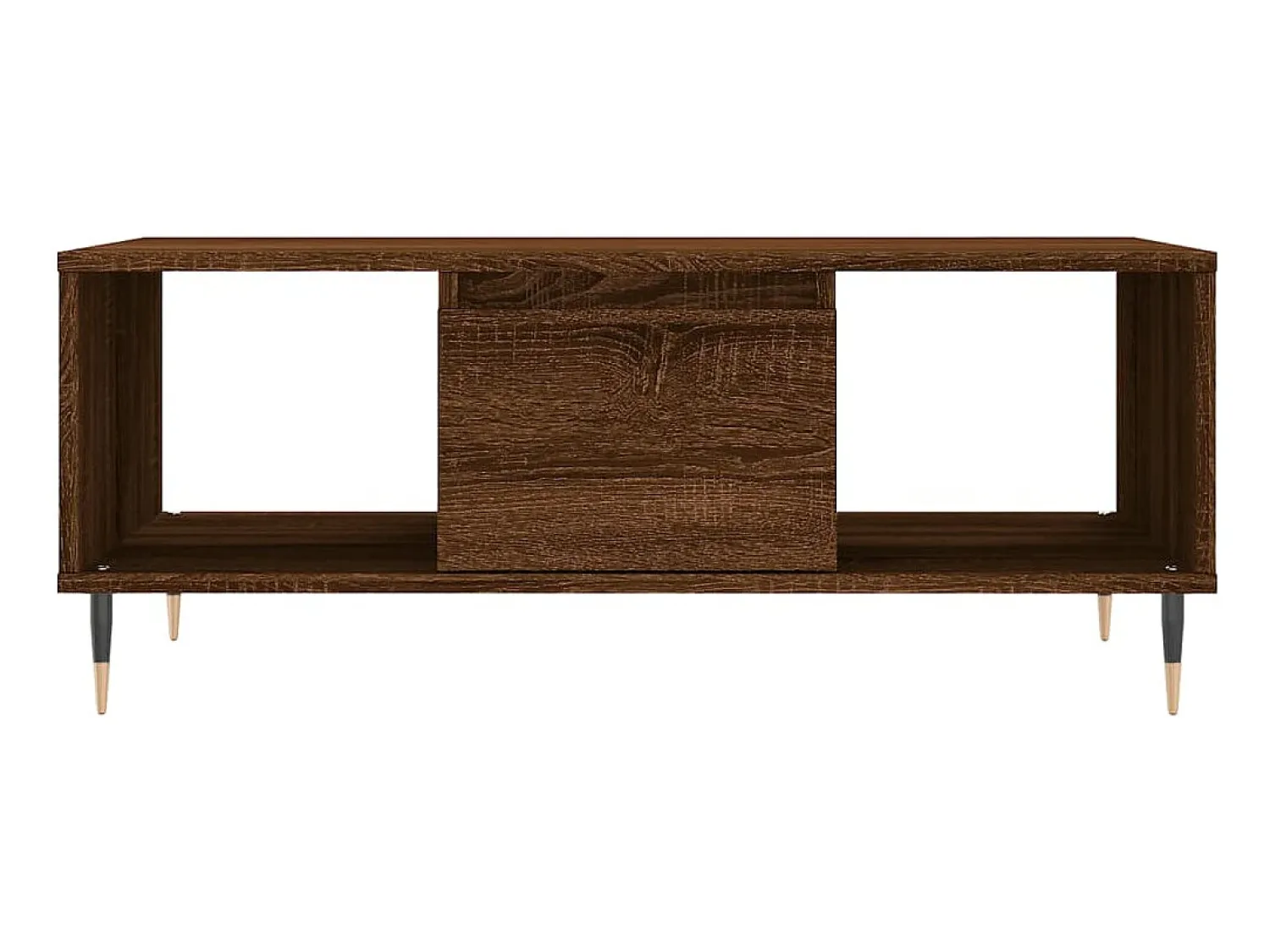 Mesa de centro 90x50x36,5cm derivados madeira carvalho PT841273^ Mesa De Centro