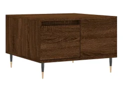 Mesa De Centro* Mesa de centro 55x55x36,5cm derivados madeira carvalho PT950711 Castanho