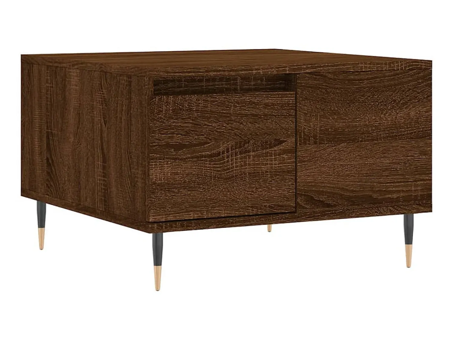 Mesa De Centro* Mesa de centro 55x55x36,5cm derivados madeira carvalho PT950711 Castanho