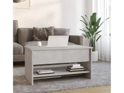 Mesa de centro 80x50x40cm derivados de madeira cimento PT381259^ Mesa De Centro