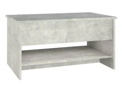 Mesa de centro 80x50x40cm derivados de madeira cimento PT381259^ Mesa De Centro