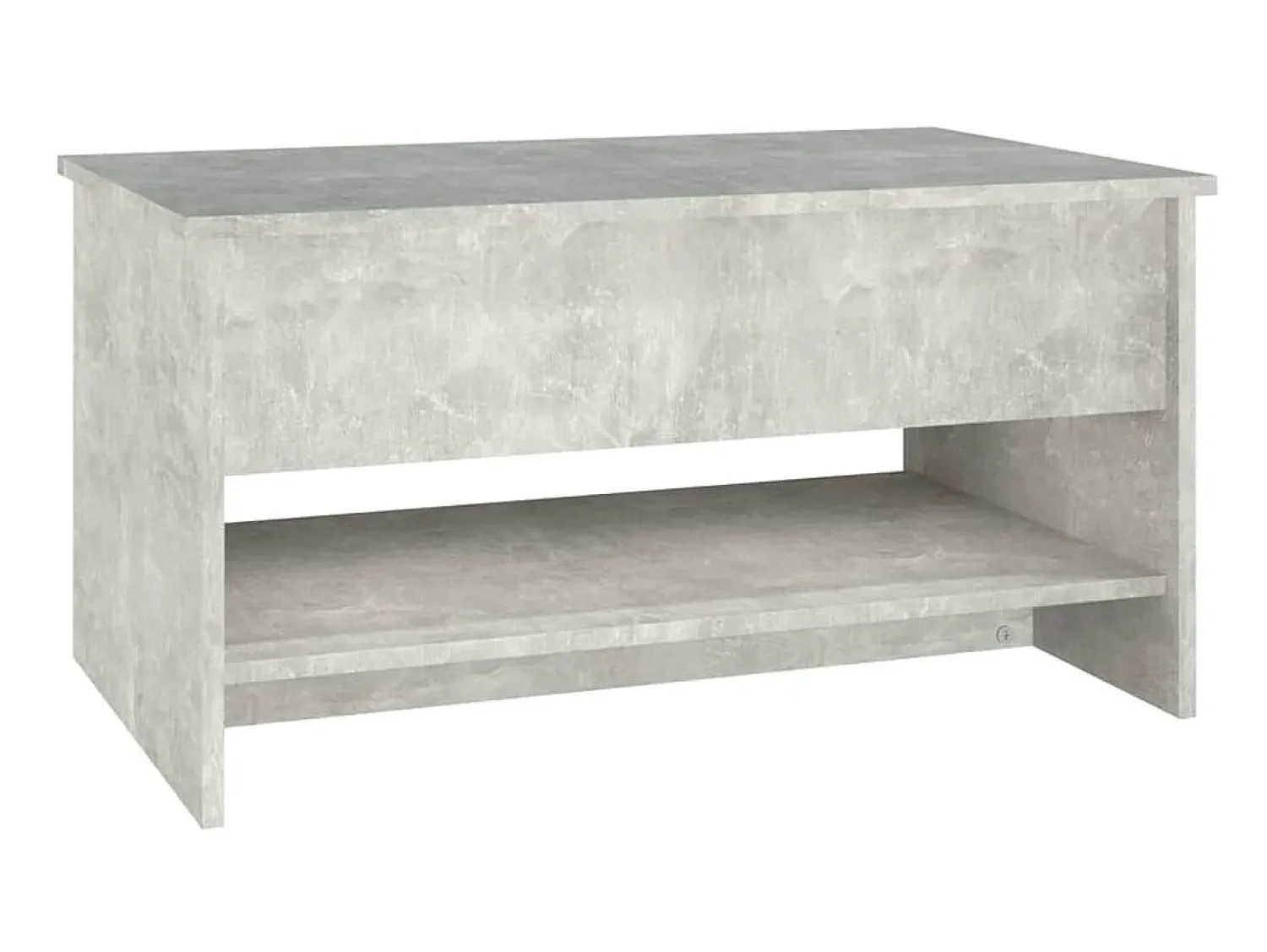 Mesa de centro 80x50x40cm derivados de madeira cimento PT381259^ Mesa De Centro