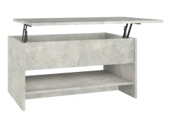 Mesa de centro 80x50x40cm derivados de madeira cimento PT381259^ Mesa De Centro