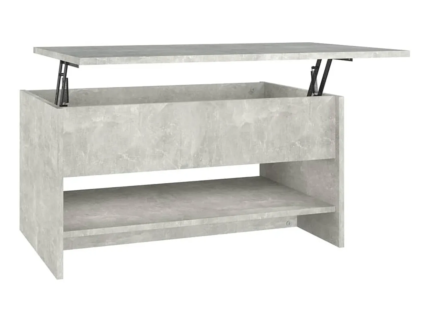 Mesa de centro 80x50x40cm derivados de madeira cimento PT381259^ Mesa De Centro