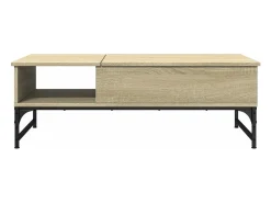 Mesa de centro 100x50x35cm deriv. madeira/metal carvalho sonoma PT523364 Castanho