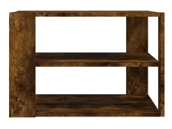 Mesa de centro 59,5x59,5x40cm derivados madeira carvalho fumado PT864996 Castanho