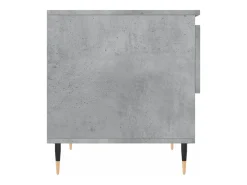 Best vidaxl Mesa de centro 50x46x50cm derivados de madeira cinzento-cimento Cinzento claro
