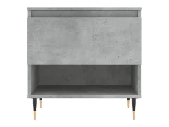 Best vidaxl Mesa de centro 50x46x50cm derivados de madeira cinzento-cimento Cinzento claro
