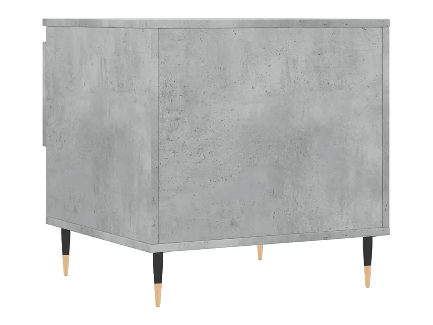 Best vidaxl Mesa de centro 50x46x50cm derivados de madeira cinzento-cimento Cinzento claro