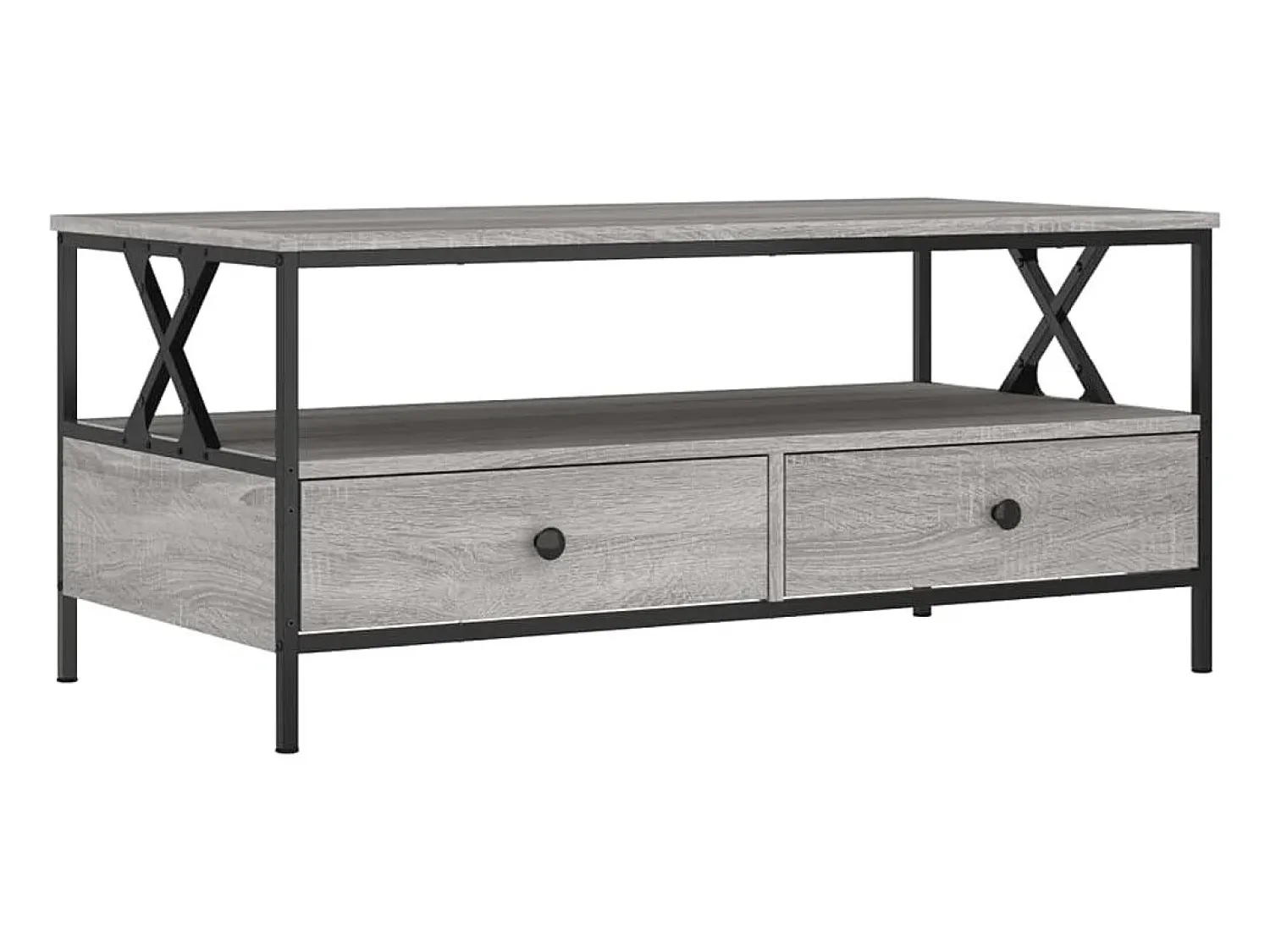 vidaxl Mesa de centro 100x51x45cm derivados de madeira sonoma^ Mesa De Centro