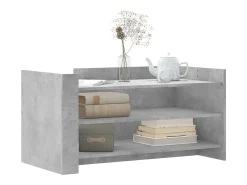 Mesa de centro 100x50x50cm derivados de madeira cinza cimento PT640548^ Mesa De Centro
