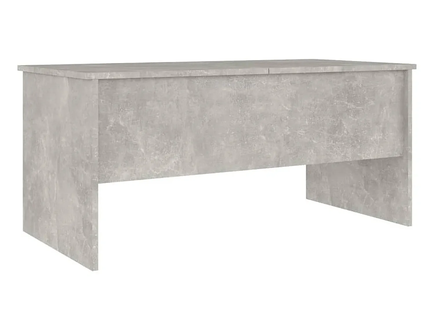 Mesa de centro 102x50,5x46,5cm madeira processada cinza cimento PT316622^ Mesa De Centro