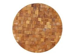 Outlet vidaxl Mesa de centro 60x60x35cm madeira de teca maciça Natural claro