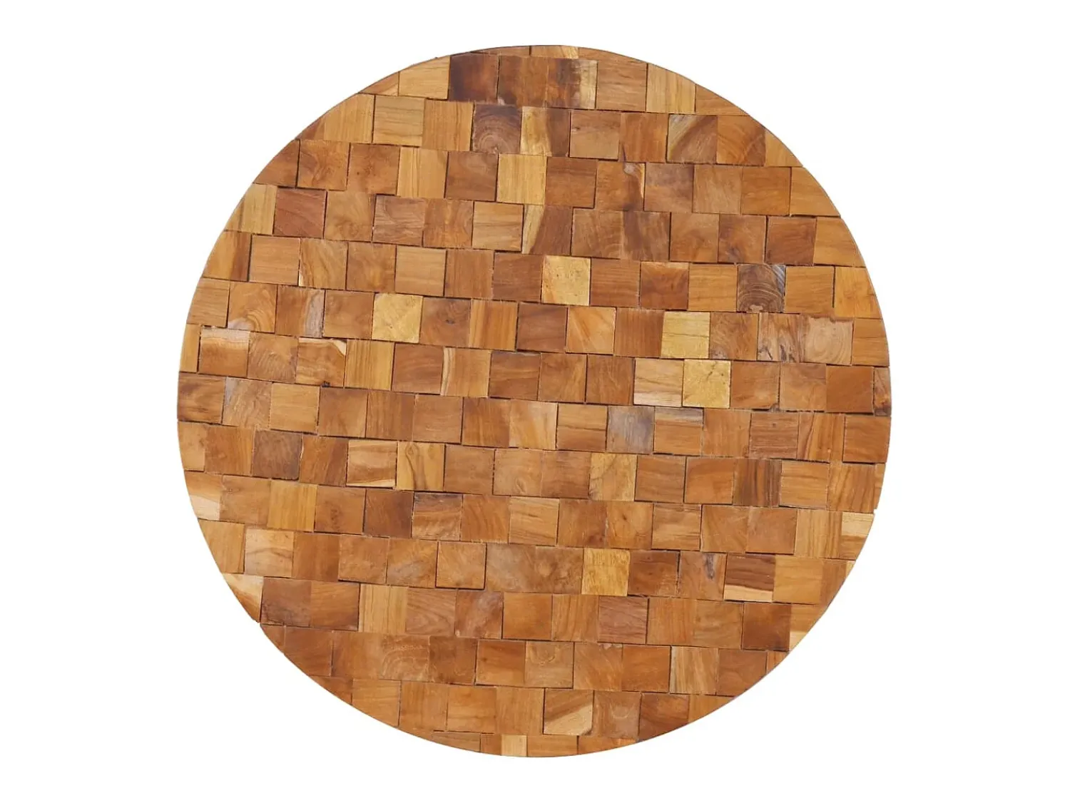 Outlet vidaxl Mesa de centro 60x60x35cm madeira de teca maciça Natural claro
