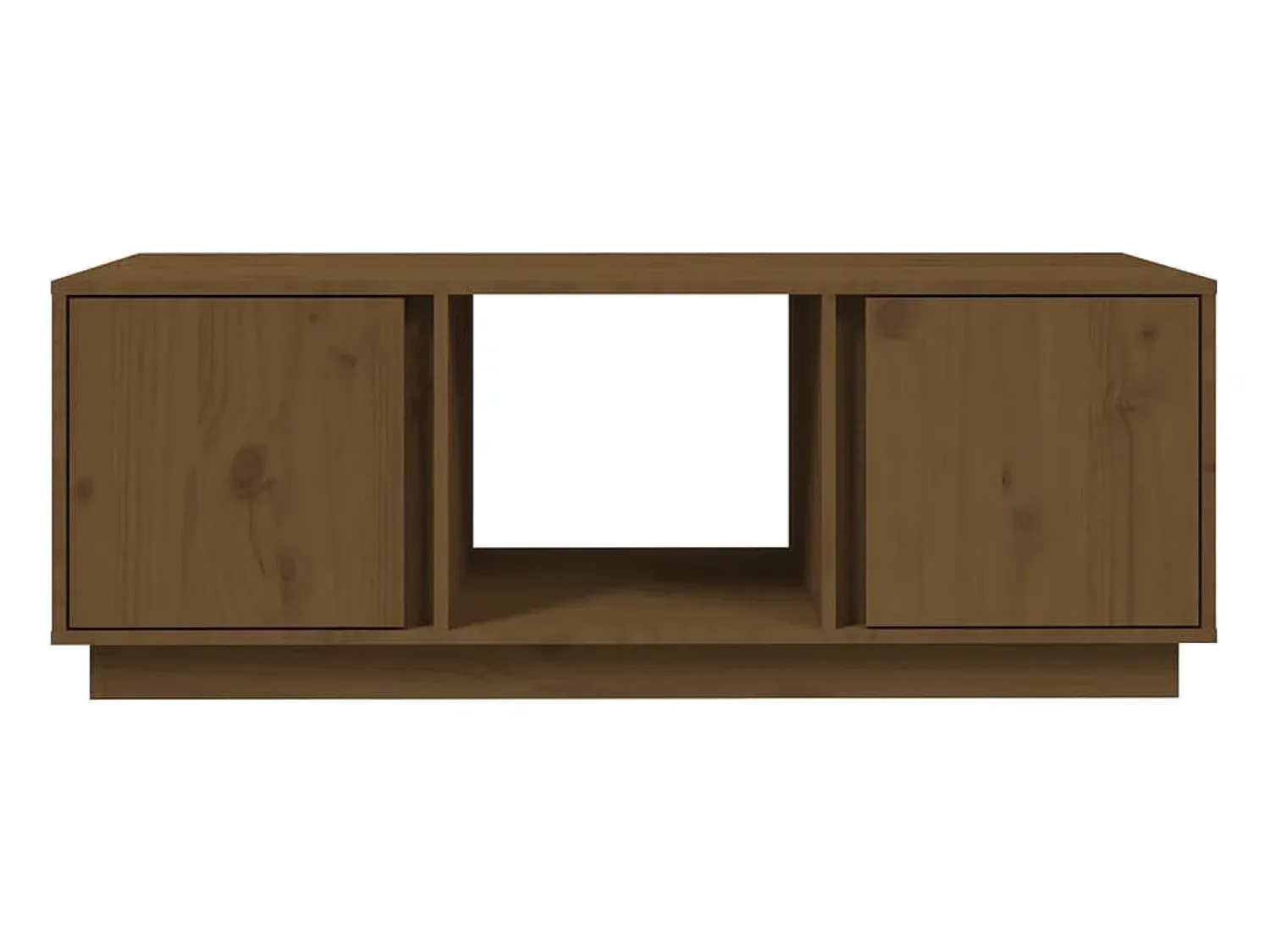 Mesa De Centro| Mesa de centro 110x50x40cm madeira de pinho maciça mel PT740775 Castanho