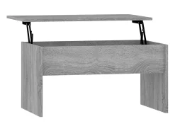 Mesa De Centro*vidaxl Mesa de centro 80x50,5x41,5cm madeira processada sonoma cinza Cinzento