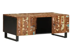 vidaxl Mesa de centro 100x54x40cm madeira recuperada/derivados madeira Natural claro