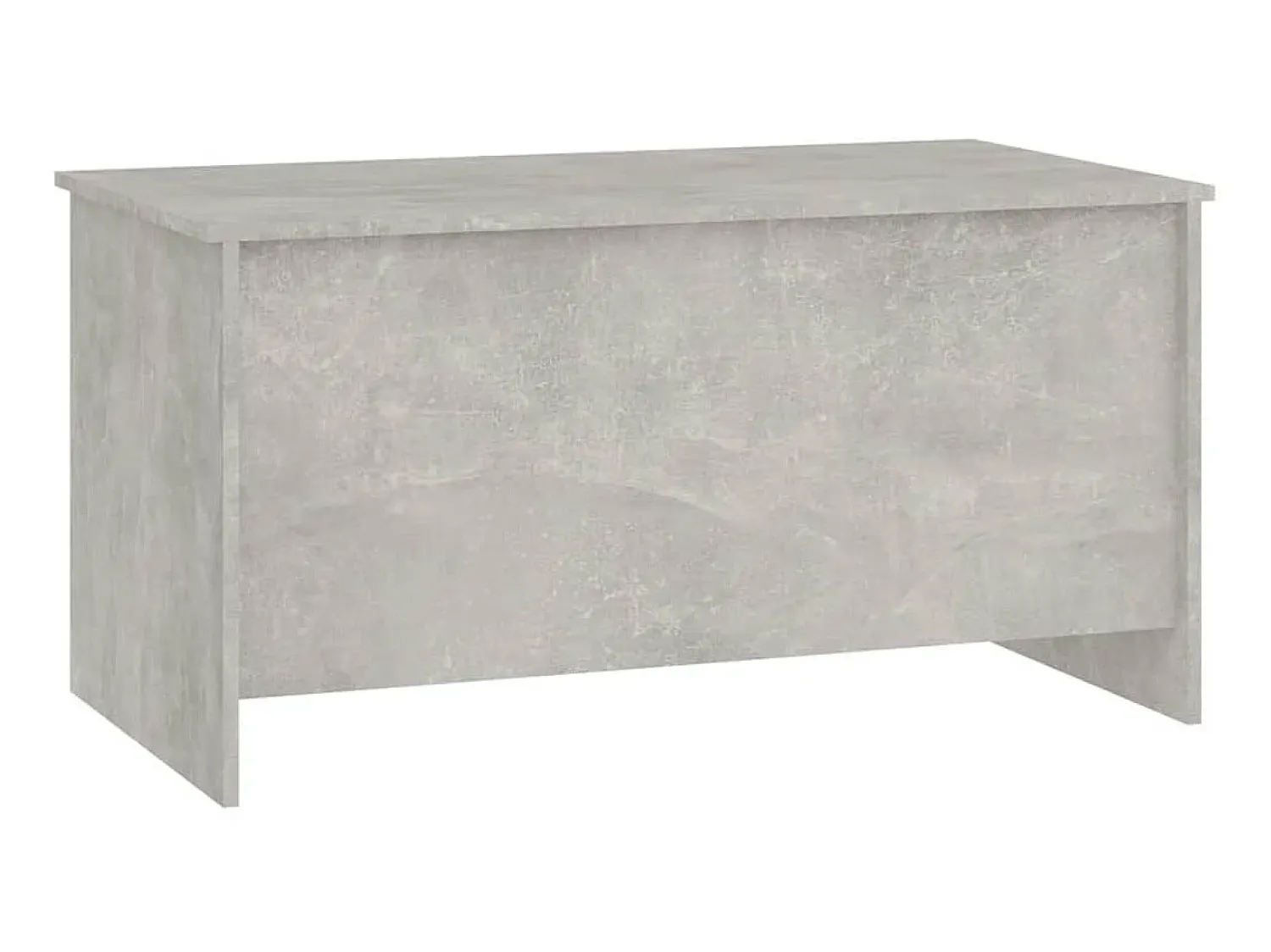 Mesa De Centro| Mesa de centro 102x55,5x52,5cm madeira processada cinza cimento PT750674 Cinzento