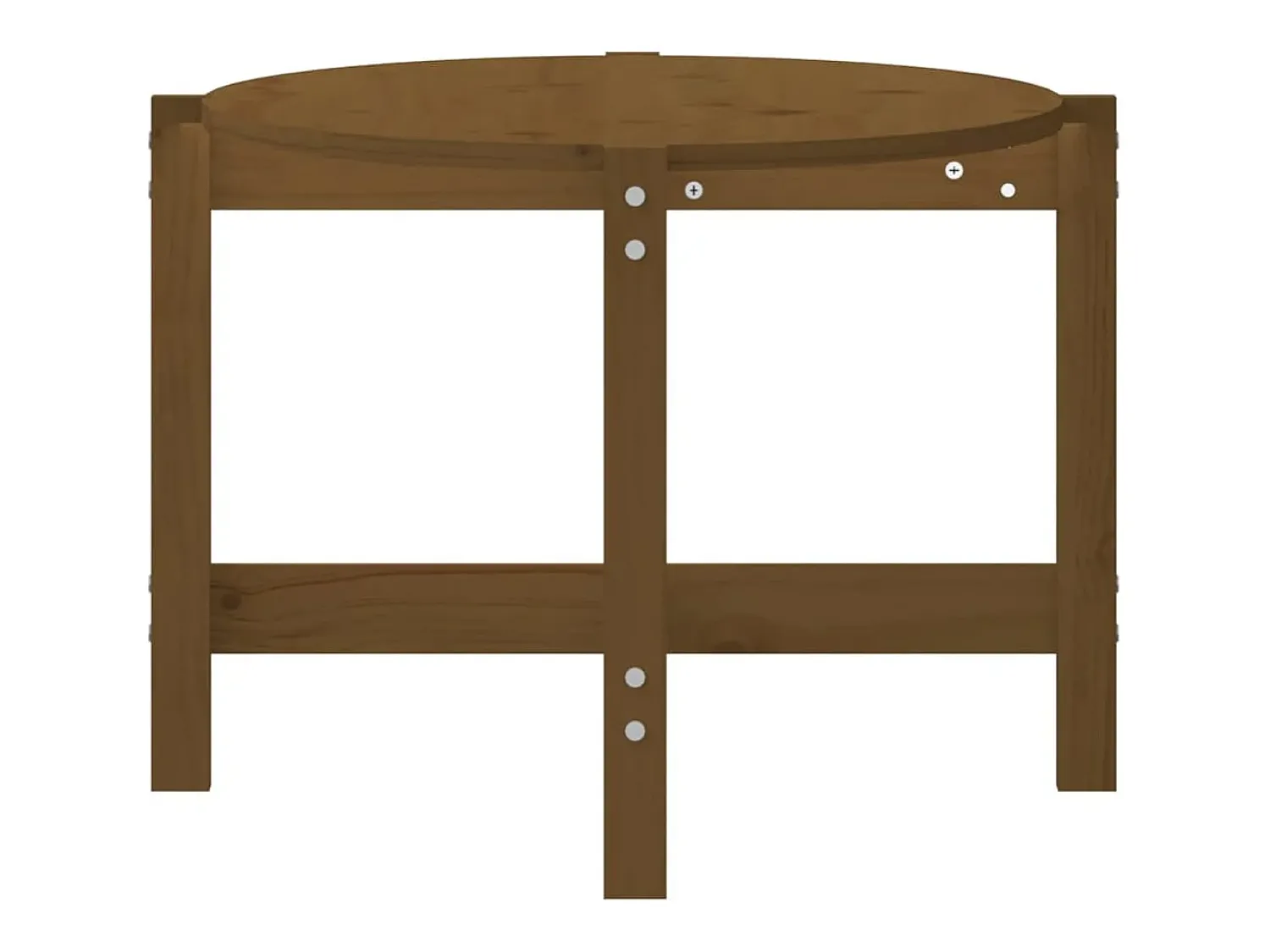 vidaxl Mesa de centro 118x63x45cm madeira de pinho maciça castanho-mel^ Mesa De Centro