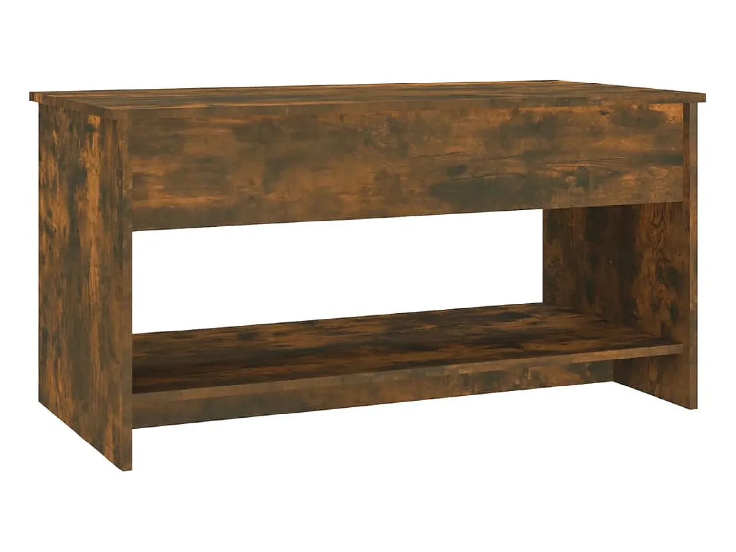 Mesa De Centro| Mesa de centro 102x50x52,5cm madeira processada carvalho fumado PT818409 Castanho