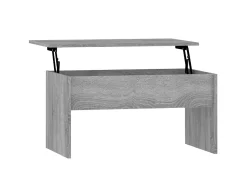 Mesa de centro 80x50,5x41,5cm madeira processada sonoma cinza PT649647^ Mesa De Centro