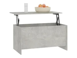 Mesa De Centro*vidaxl Mesa de centro 102x55,5x52,5cm madeira processada cinza cimento Cinzento