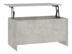 Mesa De Centro*vidaxl Mesa de centro 102x55,5x52,5cm madeira processada cinza cimento Cinzento