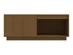 Mesa De Centro| Mesa de centro 100x101x40,5cm madeira pinho maciça mel PT204040 Castanho