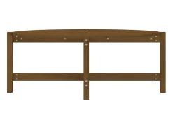 Mesa de centro 118x63x45cm madeira de pinho maciça -mel PT686276^ Mesa De Centro