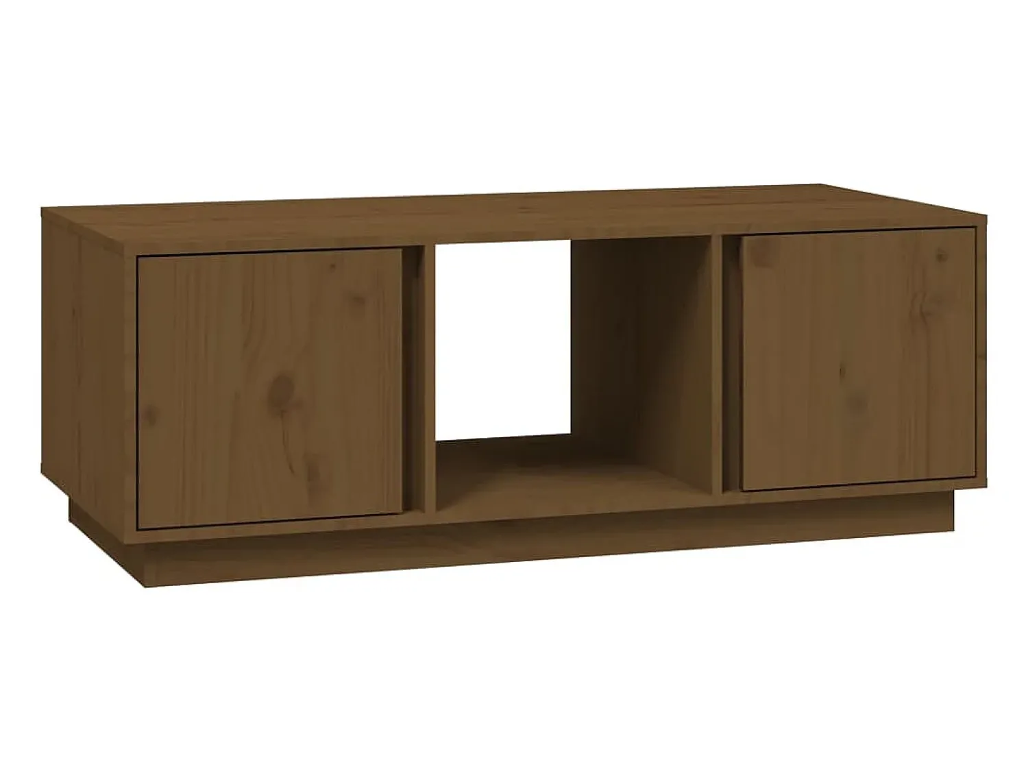 Outlet vidaxl Mesa de centro 110x50x40cm madeira de pinho maciça castanho mel Natural claro
