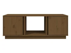 Outlet vidaxl Mesa de centro 110x50x40cm madeira de pinho maciça castanho mel Natural claro