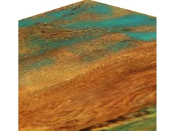 Mesa De Centro| Mesa de centro 100x60x35cm madeira recuperada maciça PT809212 Castanho