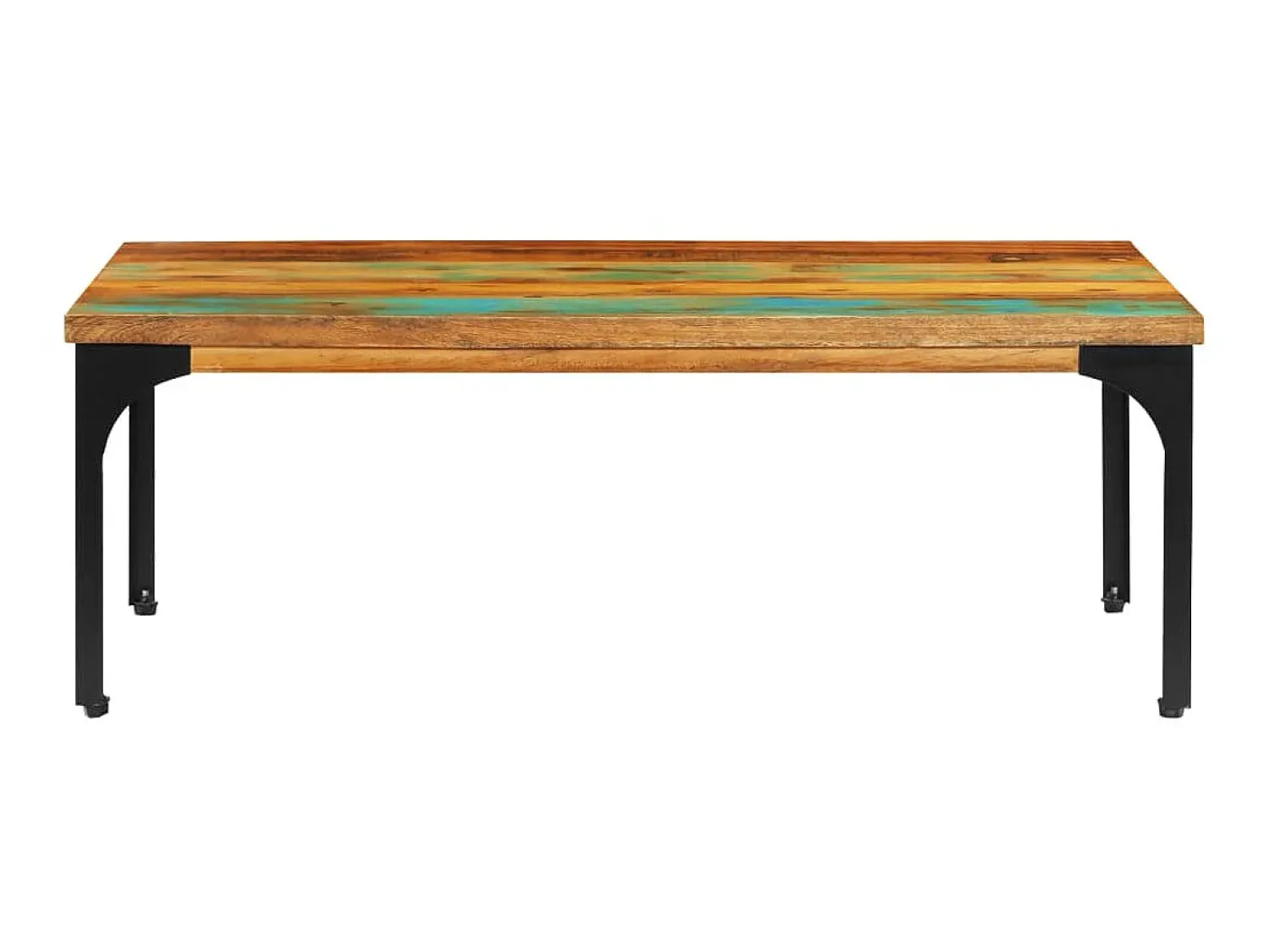 Mesa De Centro| Mesa de centro 100x60x35cm madeira recuperada maciça PT809212 Castanho