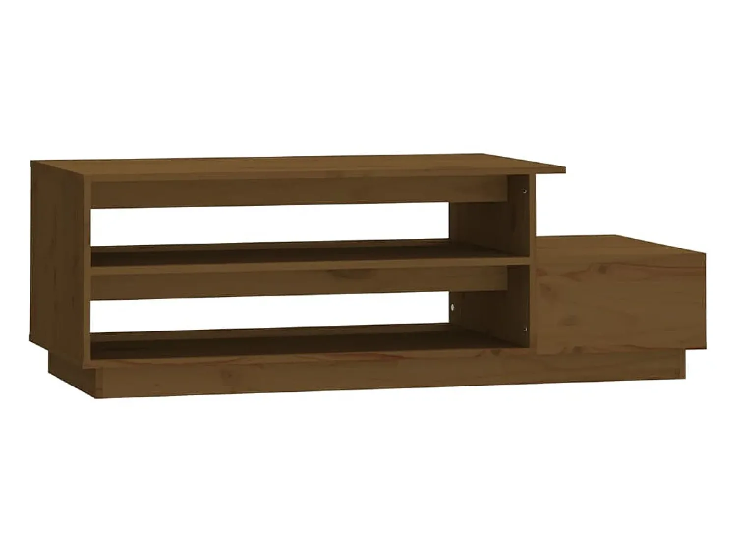 Mesa de centro 120x50x40,5cm madeira pinho maciça mel PT321714^ Mesa De Centro