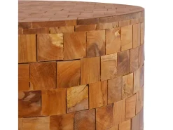 Discount Mesa de centro 60x60x35cm madeira de teca maciça PT122490 Castanho